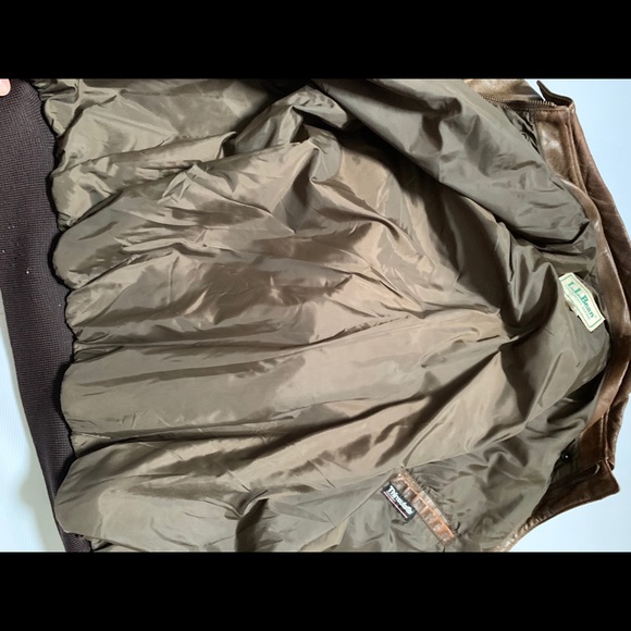 L.L Bean Jacket Leather Vintage 44 - Picture 4 of 7